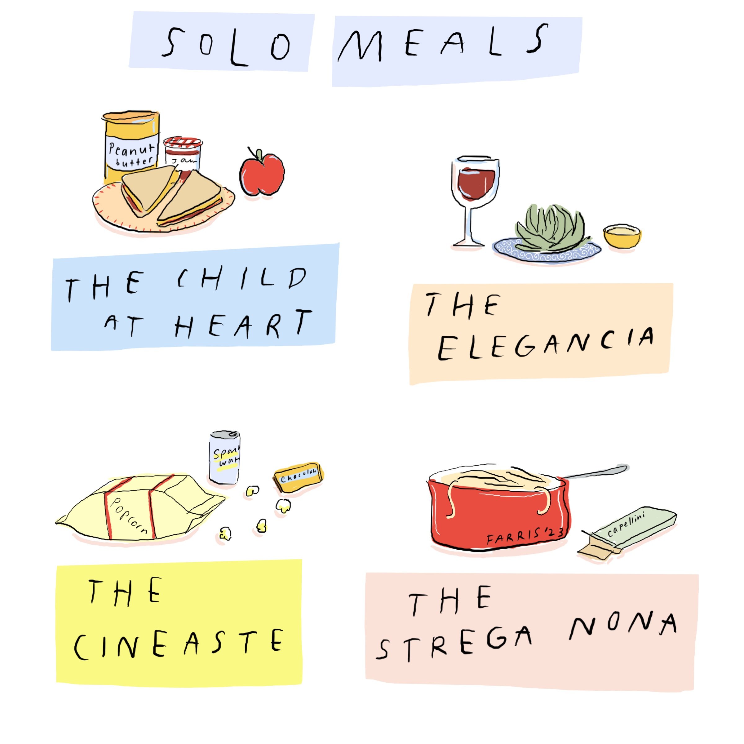 Solo Meals comic by Grace Farris